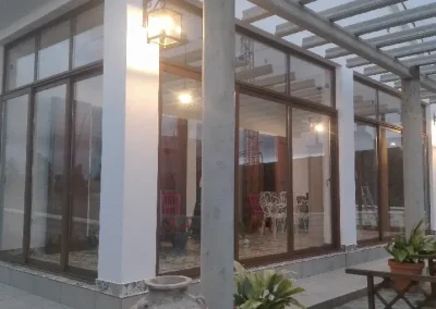 Cerramiento fijo para porche