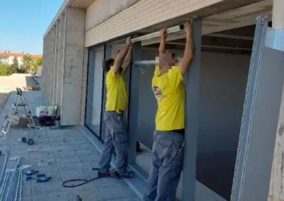 Colocación de muro cortina S53